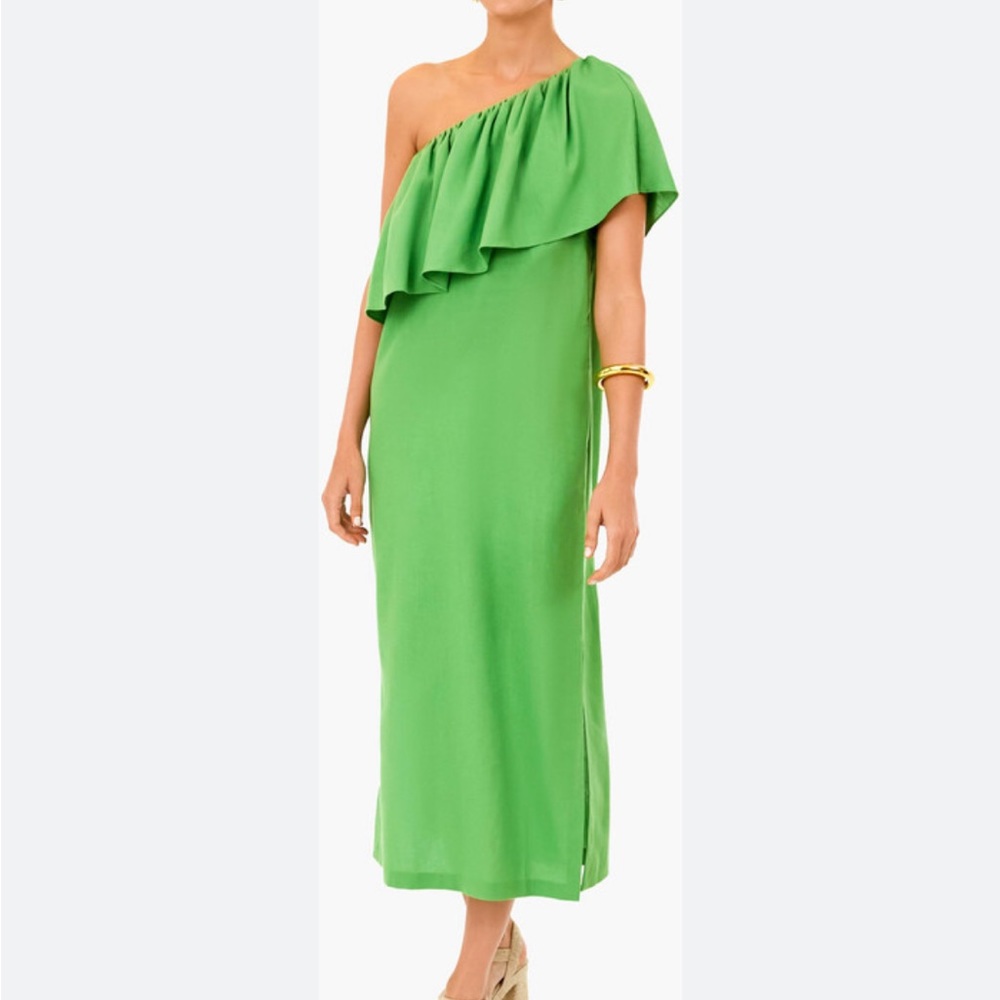 Tuckernuck pomander place twist of lime Florencia one shoulder dress